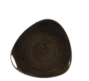 Talerz płytki trójkątny ø 192 mm | CHURCHILL, Stonecast Patina Iron Black