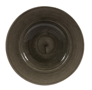 Talerz głęboki okrągły z szerokim rantem ø 280 mm, 468 ml | CHURCHILL, Stonecast Patina Iron Black