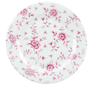 Talerz płytki okrągły ø 276 mm | CHURCHILL, Vintage Prints Cranberry Rose Chintz