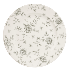 Talerz płytki okrągły ø 276 mm | CHURCHILL, Vintage Prints Grey Rose Chintz
