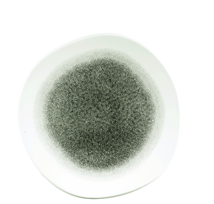 Talerz płytki o nieregularnym kształcie ø 286 mm | CHURCHILL, Studio Prints Raku Quartz Black