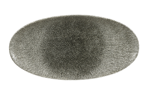 Półmisek owalny 347x173 mm | CHURCHILL, Studio Prints Raku Quartz Black
