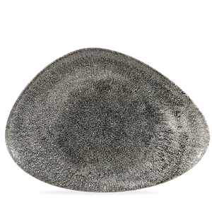 Półmisek trójkątny 356x250 mm | CHURCHILL, Studio Prints Raku Quartz Black
