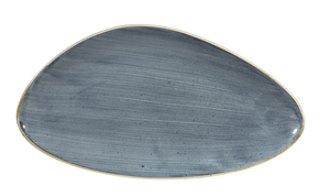 Duży półmisek trójkątny 355x188 mm | CHURCHILL, Stonecast Blueberry