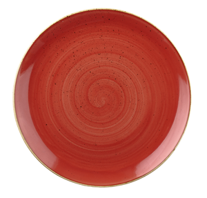 Talerz płytki okrągły ø 260 mm | CHURCHILL, Stonecast Berry Red