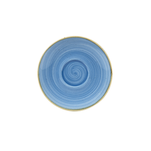 Spodek okrągły ø 156 mm | CHURCHILL, Stonecast Cornflower Blue