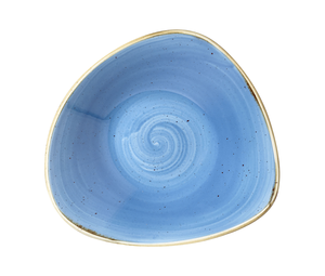 Talerz głęboki trójkątny ø 185 mm, 370 ml | CHURCHILL, Stonecast Cornflower Blue