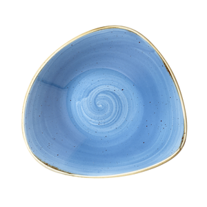 Talerz głęboki trójkątny ø 235 mm, 600 ml | CHURCHILL, Stonecast Cornflower Blue