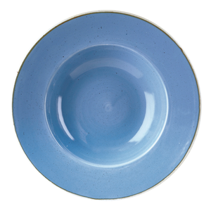 Talerz głęboki okrągły z szerokim rantem ø 280 mm, 468 ml | CHURCHILL, Stonecast Cornflower Blue