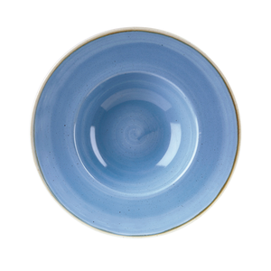 Talerz głęboki okrągły z szerokim rantem ø 240 mm, 284 ml | CHURCHILL, Stonecast Cornflower Blue