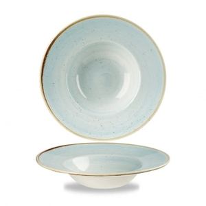 Talerz głęboki z szerokim rantem 240 mm, 0,284 l  | CHURCHILL, Stonecast Duck Egg Blue