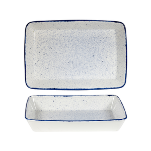 Naczynie do zapiekania 380x250x62 mm, 3,5 l | CHURCHILL, Stonecast Hints Indigo