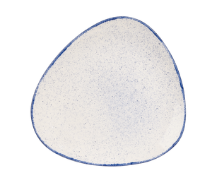 Talerz płytki trójkątny ø 229 mm | CHURCHILL, Stonecast Hints Indigo