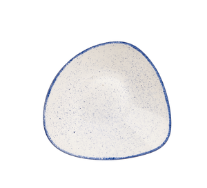 Talerz głęboki trójkątny ø 235 mm, 600 ml | CHURCHILL, Stonecast Hints Indigo