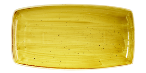 Półmisek prostokątny 350x185 mm | CHURCHILL, Stonecast Mustard