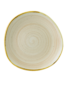 Talerz płytki o nieregularnym kształcie ø 286 mm | CHURCHILL, Stonecast Nutmeg Cream