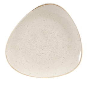 Talerz płytki trójkątny ø 265 mm | CHURCHILL, Stonecast Nutmeg Cream