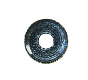 Spodek okrągły ø 118 mm | CHURCHILL, Studio Prints Homespun Charcoal Black