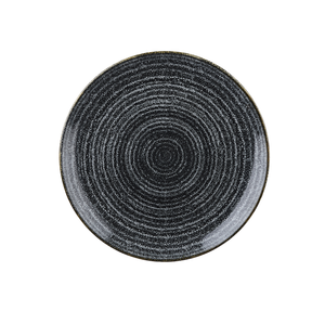 Talerz płytki okrągły ø 217 mm | CHURCHILL, Studio Prints Homespun Charcoal Black