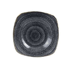 Talerz głęboki kwadratowy 235 mm, 1,279 ml | CHURCHILL, Studio Prints Homespun Charcoal Black