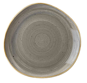 Talerz płytki o nieregularnym kształcie ø 286 mm | CHURCHILL, Stonecast Grey