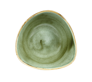Talerz głęboki trójkątny ø 185 mm, 370 ml | CHURCHILL, Stonecast Samphire Green