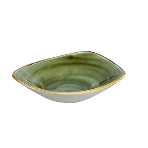 Talerz głęboki trójkątny ø 235 mm, 600 ml | CHURCHILL, Stonecast Samphire Green