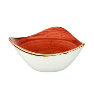 Talerz głęboki trójkątny ø 153 mm, 260 ml | CHURCHILL, Stonecast Orange