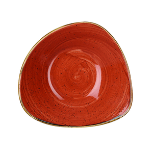 Talerz głęboki trójkątny ø 185 mm, 370 ml | CHURCHILL, Stonecast Orange