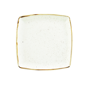 Talerz płytki kwadratowy 268 mm | CHURCHILL, Stonecast Barley White