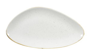 Duży półmisek o nieregularnym kształcie 355x188 mm | CHURCHILL, Stonecast Barley White