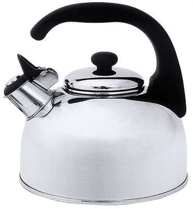 Czajnik z gwizdkiem ze stali nierdzewnej, o średnicy podstawy 185 mm, 2,5 l | CONTACTO, 432/250