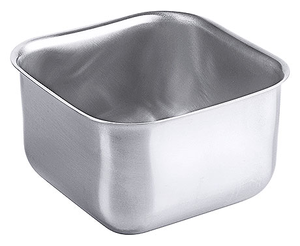 Pojemnik do mrożenia produktów ze stali nierdzewnej bez pokrywki, 0,5 l, 95x95x60 mm | CONTACTO, 1115/001