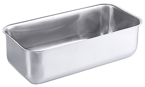 Pojemnik do mrożenia produktów ze stali nierdzewnej bez pokrywki, 1 l, 195x95x60 mm | CONTACTO, 1115/002