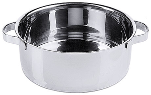 Menażka obiadowa ze stali nierdzewnej bez pokrywki, 1,2 l, o średnicy 160 mm | CONTACTO, 2016/161