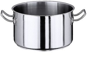 Garnek średni ze stali nierdzewnej bez pokrywy, o średnicy 180 mm, 3 l | CONTACTO, Seria 2100