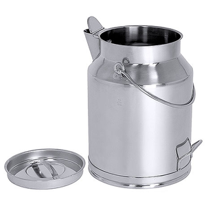Bańka ze stali nierdzewnej z pokrywką i z dzióbkiem, 20 l, o średnicy 270 mm | CONTACTO, 3033/020