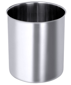 Wkład cylindryczny ze stali nierdzewnej do gotowania w kąpieli wodnej, 5 l, o średnicy 185 mm | CONTACTO, 3037/050