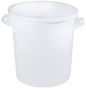 Pojemnik z polietylenu bez pokrywki, 35 l, o średnicy 345 mm | CONTACTO, 3075/035