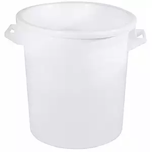 Pojemnik z polietylenu bez pokrywki, 50 l, o średnicy 400 mm | CONTACTO, 3075/050