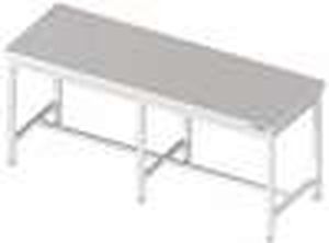 Stół centralny bez półki 2100x700x850 mm | STALGAST, 980097210