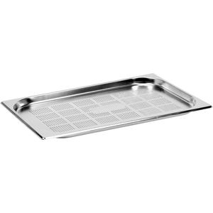 Pojemnik GN 1/1 20 mm  ze stali nierdzewnej, perforowany | STALGAST, 121024