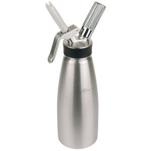 Syfon do bitej śmietany ze stalową głowicą 1,0 l | ISI, 500101