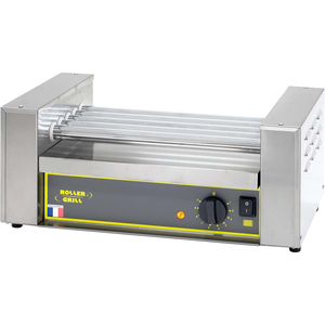 Rolkowy podgrzewacz do parówek, 5 rolek, 0,6 kW, 545x320x240 mm | ROLLER GRILL, 777300