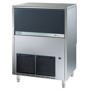 Kostkarka do lodu typu full cube 80 kg/24 h, pojemność zasobnika 40 kg, chłodzona powietrzem, 0,8 kW, 738x600x920 mm | BREMA ICE MAKERS, 872801