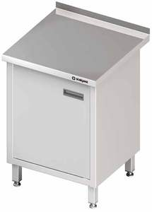 Stół przyścienny z drzwiami skrzydłowymi 450x700x850 mm | STALGAST, 980147045