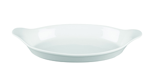 Naczynie do zapiekania owalne z uchwytami ø 205x113 mm, 255 ml | CHURCHILL, Cookware White