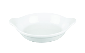 Naczynie do zapiekania owalne z uchwytami ø 150x180 mm, 300 ml | CHURCHILL, Cookware White