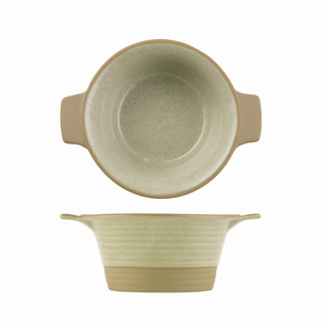 Miska okrągła z uchwytami ø 140 mm, 400 ml | CHURCHILL, Igneous Natural