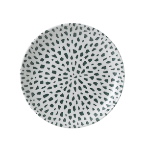 Talerz płytki okrągły ø 217 mm | DUDSON, Terrazzo Green